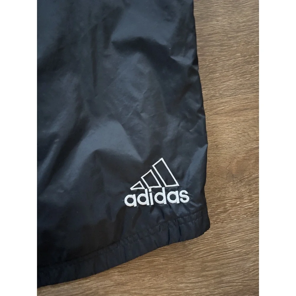 Adidas Boys XL Windbreaker Jacket Two-Tone Red/Black W/ Stripe‎ Track Warm Up
